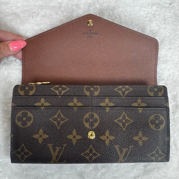 Louis Vuitton Monogram Portefeuille Sarah Long Wallet w/Box and Dust Bag - Picture 4 of 15